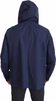 Blue Hooded Double Breasted Coat Jacket 2