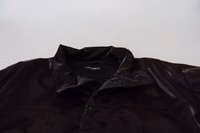 Bordeaux Nylon Collared Men Coat Jacket 5