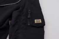 Black Wool Full Zip Long Sleeves Jacket 2
