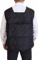 Black Nylon Full Zip Sleeveless Jacket 2