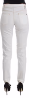 White Cotton Blend Slim Fit Jeans 3