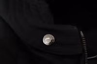Black Nylon Hooded Parka Coat Winter Jacket 3