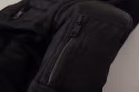 Black Nylon Hooded Parka Coat Winter Jacket 5