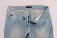Blue Cotton Blend Super Slim Fit Jeans 5
