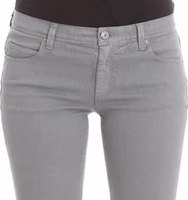 Blue Cotton Blend Slim Fit Bootcut Jeans 5