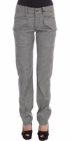 Black White Checkered Cotton Casual Pants 1