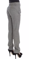 Black White Checkered Cotton Casual Pants 4