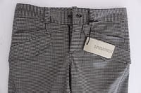 Black White Checkered Cotton Casual Pants 5