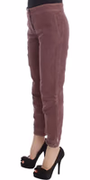 Bordeaux Cotton Cropped Cargo Pants 2