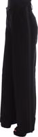 Black Striped Cotton Blend Wide Legs Pants 2