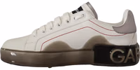 White Leather Shoes Womens Logo Portofino Sneakers 3