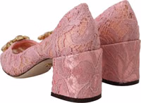 Pink Taormina Lace Crystal Pumps Pastel Shoes 2