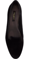 Black Velvet Slip Ons Loafers Flats Shoes 4