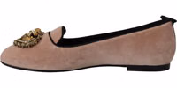 Pink Velvet Slip Ons Loafers Flats Shoes 3