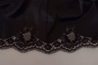 Black Leopard A-line Knee Length Dress 5