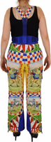 Multicolor Printed Snow Trouser Pants 1