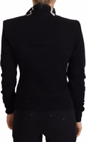 Black Cashmere Turtleneck Pullover Sweater 1