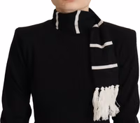 Black Cashmere Turtleneck Pullover Sweater 2