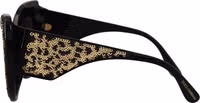 Black Gold Sequin Butterfly Polarized DG4326 Sunglasses 2