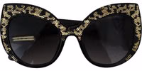 Black Gold Sequin Butterfly Polarized DG4326 Sunglasses 4