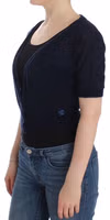 Knit Blue Wool Sweater Cardigan 2