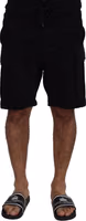 Black Cotton Bermuda Cargo Shorts 3