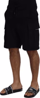 Black Cotton Bermuda Cargo Shorts 4