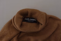 Beige Cashmere Turtleneck Pullover Sweater 2