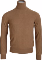 Beige Cashmere Turtleneck Pullover Sweater 3
