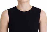 Black Dress Sheath Flare Viscose Dress 4