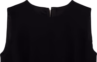Black Dress Sheath Flare Viscose Dress 5