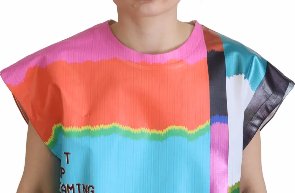 Multicolor TV Print Blouse Cotton  T-shirt