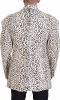 White Leopard Single Breasted Coat Blazer 3