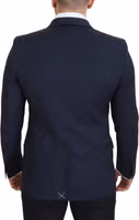 Dark Blue Wool Single Breasted MARTINI Blazer 3