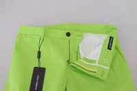Light Green Cotton Skinny Men Trousers Pants 4