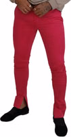 Pink Zipper Buckle Waist Trousers Pants 4