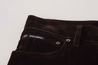 Brown Corduroy Men Casual Trouser Pants 5