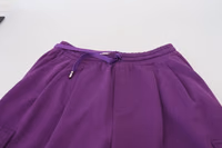 Purple Cotton Cargo Sweatpants Jogging Pants 5