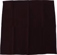 Brown Silk Blend Square Wrap Handkerchief Scarf 2