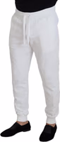 White Sport Logo Cotton Sweatpants Trousers Pants 2