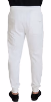 White Sport Logo Cotton Sweatpants Trousers Pants 3