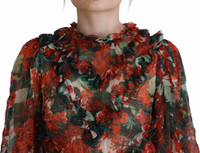 Multicolor Geranium A-line Knee Length Dress 4