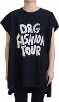 Black D&G Fashion Round Neck Cotton T-shirt 1