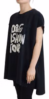 Black D&G Fashion Round Neck Cotton T-shirt 2