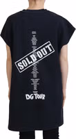 Black D&G Fashion Round Neck Cotton T-shirt 3
