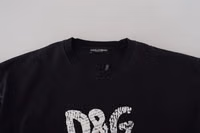 Black D&G Fashion Round Neck Cotton T-shirt 5