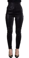 Black Washed Cotton Skinny Denim Jeans 1
