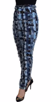 Multicolor Patchwork Cotton Denim Jeans 2