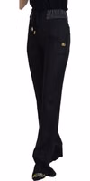 Black Straight Fit Cotton Pants 2