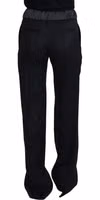 Black Straight Fit Cotton Pants 3